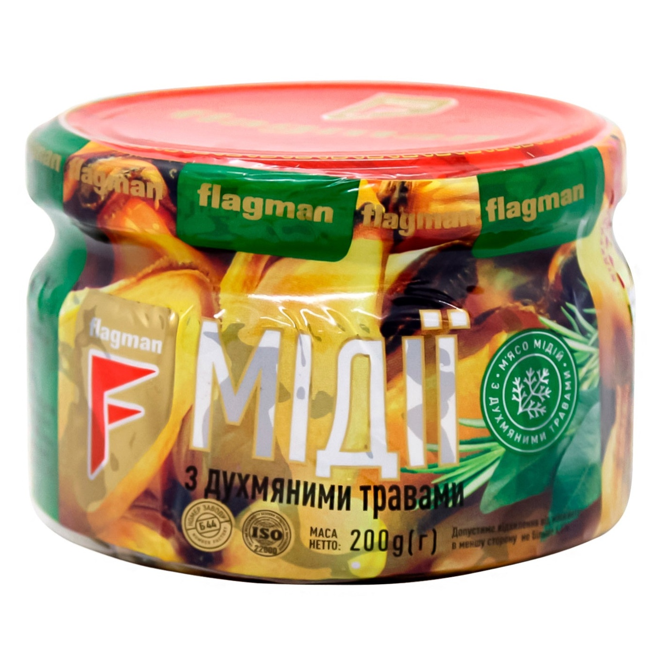 

Мидии Flagman в масле с травами 200г