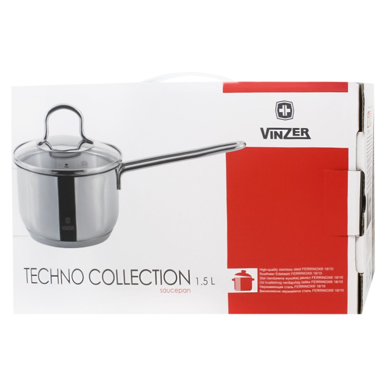 

Ковш Vinzer Techno с крышкой 16х8см 1,5л