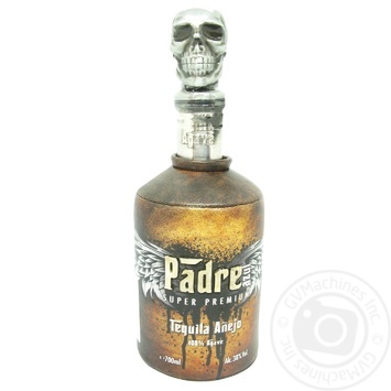 Padre Azul Anejo Super Premium 100% Agave Tequila 38% 0.7l - buy, prices for ULTRAMARKET - photo 1