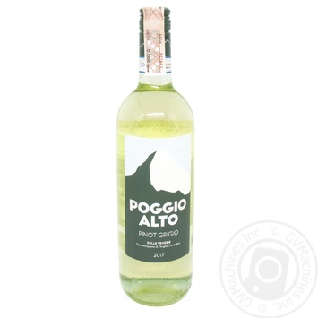 Вино Poggio Alto Pinot Grigio Delle Venezie DOC белое сухое 12% 0,75л - купить, цены на МегаМаркет - фото 1