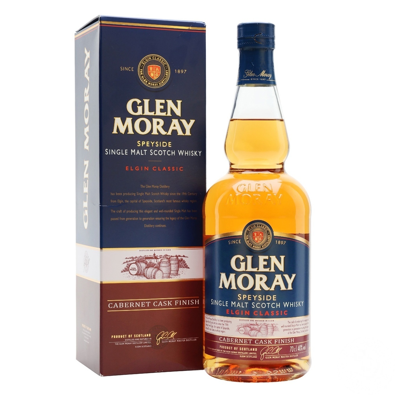 

Виски Glen Moray Cabernet Sauvignon 0,7 в коробке