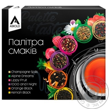 Набор чая Askold Палитра вкусов 69г - купить, цены на Auchan - фото 1