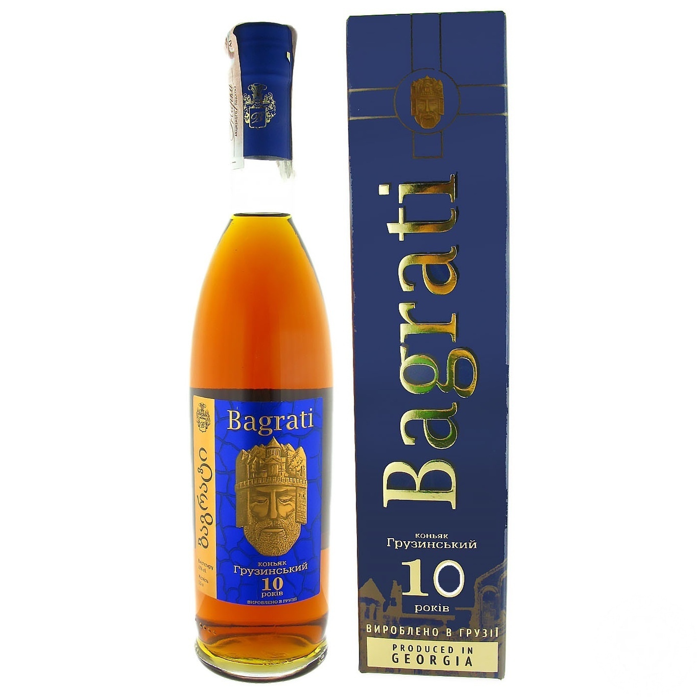 

Коньяк Bagrati 10* 40% 0,5л в коробке