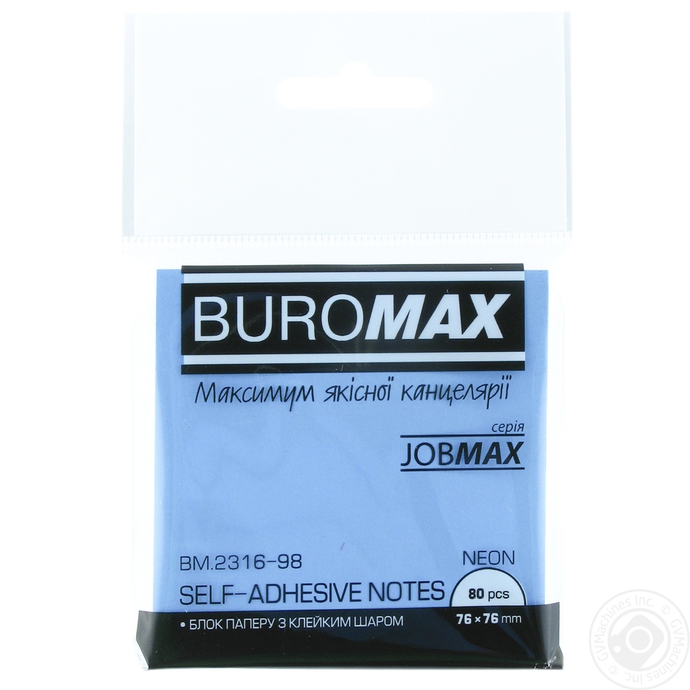 

Блок бумаги для заметок Buromax Neon 76х76мм 80л. в ассортименте