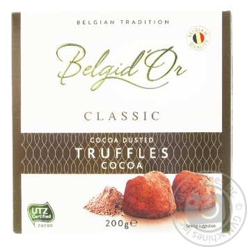 Candy Belgid'or Truffle cocoa 200g box - buy, prices for MegaMarket - photo 1