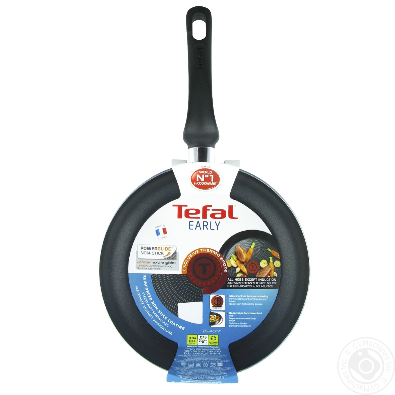 

Сковорода Tefal Early с антипригарным покрытием Powerglide и индикатором нагрева d24см