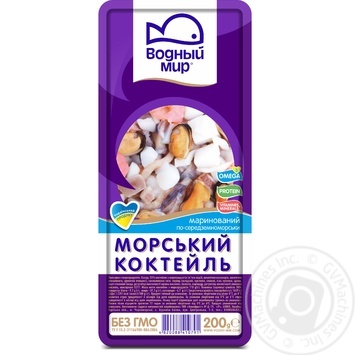 Морський коктейль Водний мир По-середземноморськи маринований 200г купити, ціни на МегаМаркет - фото 1
