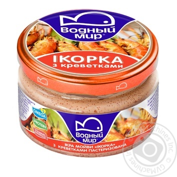 Vodniy Myr Capelin Caviar With Prawns Pasteurized Paste - buy, prices for MegaMarket - photo 1