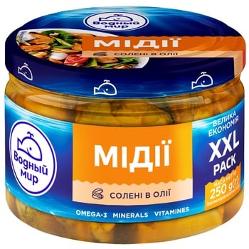 Vodnyi Svit Mussel Meat in Oil 250g - buy, prices for NOVUS - photo 2