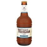 Пиво Старий Мельник з діжки нефільтроване 5% 0,45л