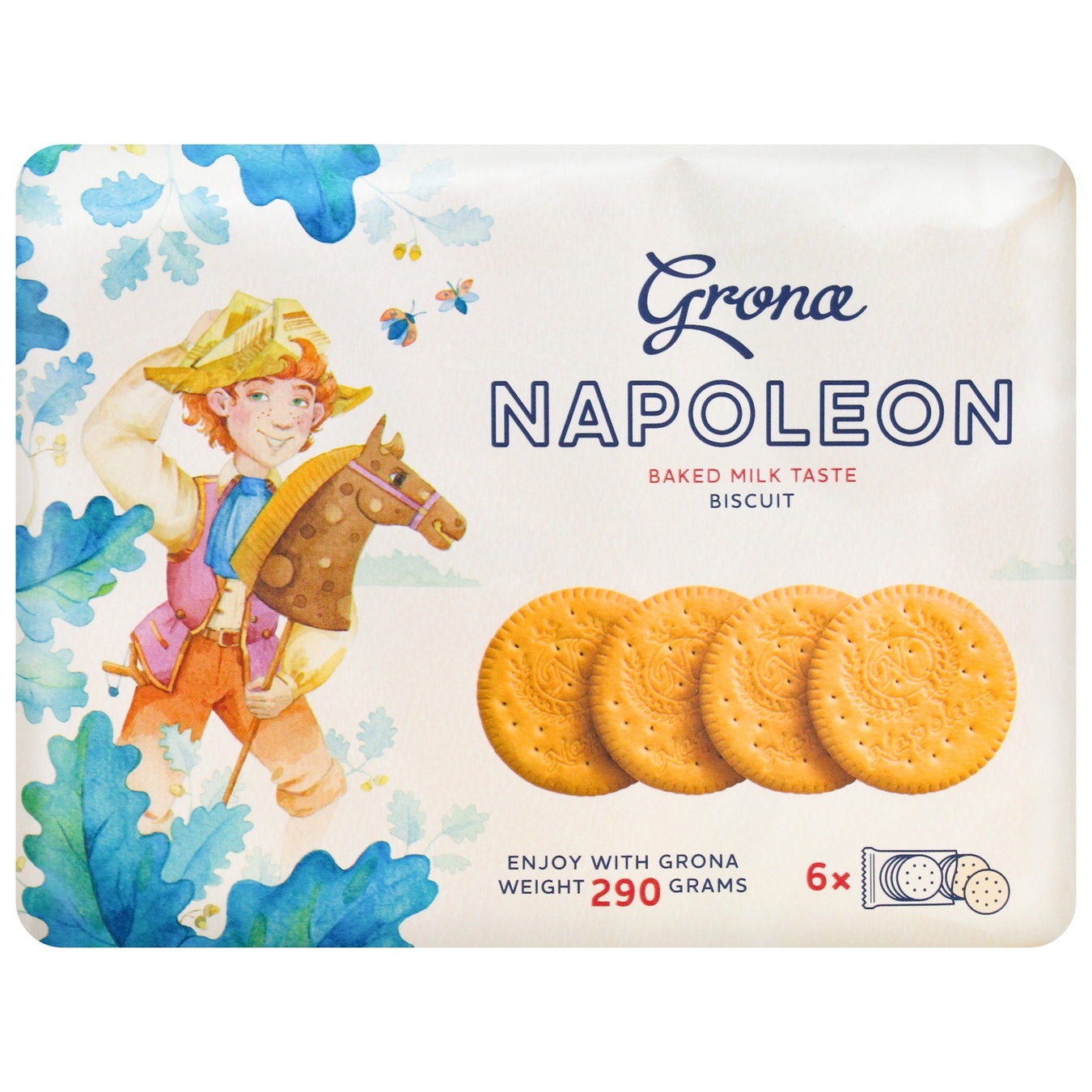 

Печенье Grona Napoleon со вкусом топленого молока 290г