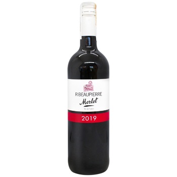 Вино Ribeaupierre Merlot сухе червоне 12,5% 0,75л - купити, ціни на METRO - фото 1