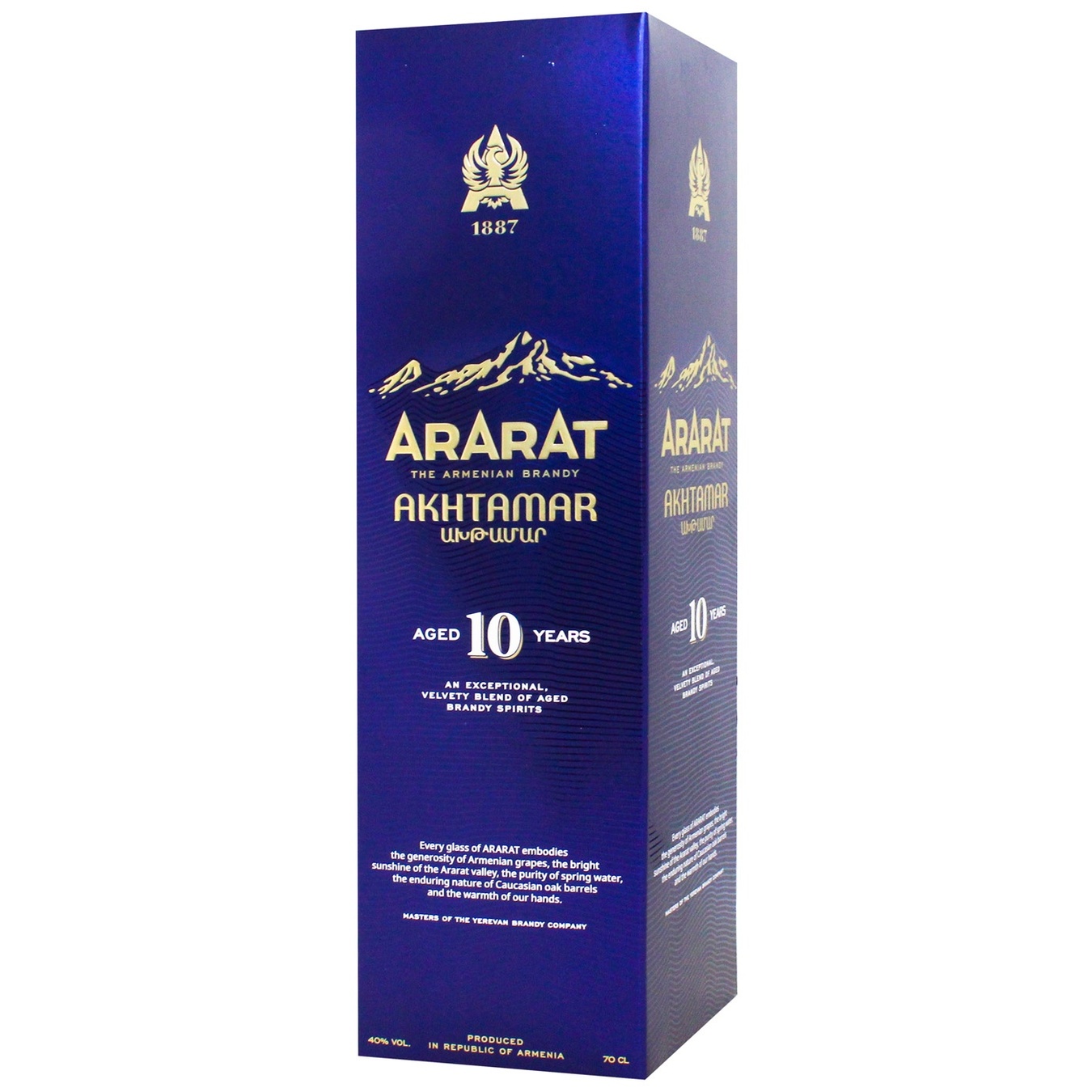 

Бренди Арарат Ахтамар 10 лет 40% в подарочной упаковке 0,7л