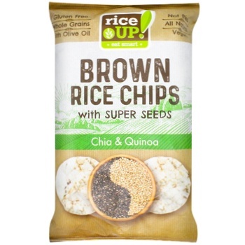 Rice Up! Chia & Qunioa Brown Rice Chips 60g - buy, prices for METRO - photo 1