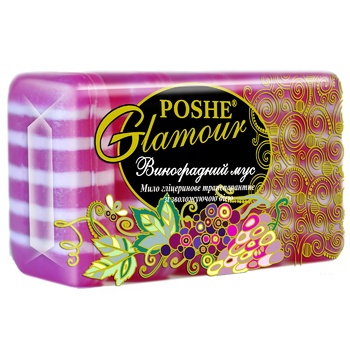 Poshe Grape Mousse Soap 5х70g - buy, prices for ULTRAMARKET - photo 1