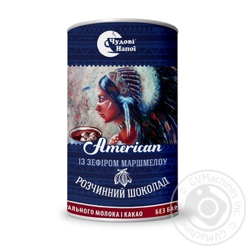 Chudovi Napoi Instant Hot Chocolate American 200g - buy, prices for MegaMarket - photo 1