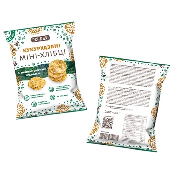 Eki-Neki Corn With Provence Herbs Mini Crispbreads 40g - buy, prices for NOVUS - photo 2