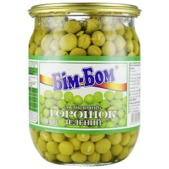 Bim-Bom Special Green Peas 510g - buy, prices for NOVUS - photo 1