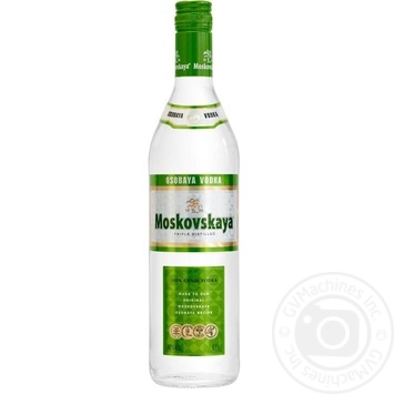 Vodka Moskovskaya Moskovskaya 40% 700ml glass bottle Latvia - buy, prices for MegaMarket - photo 1