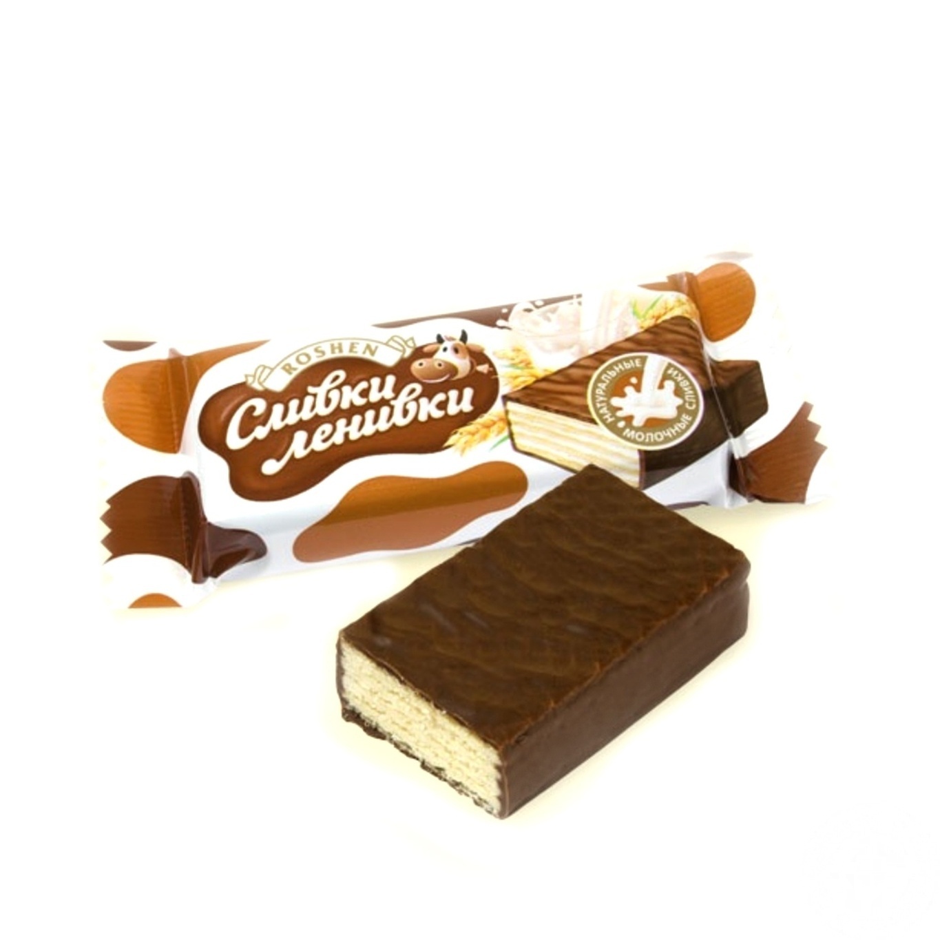 

Конфеты Roshen Сливки-ленивки шоколадно-вафельные