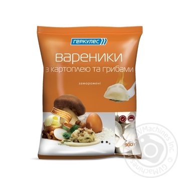 Вареники Геркулес з картоплею та грибами заморожені 900г купити, ціни на МегаМаркет - фото 1