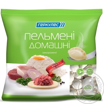 Пельмені Геркулес Домашні 400г купити, ціни на МегаМаркет - фото 1