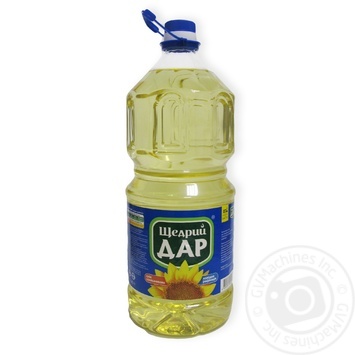 Масло подсолнечное Щедрый Дар холодной рафинации 3л купить, цены на МегаМаркет - фото 1