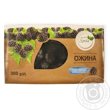 Blackberries Spela fresh-frozen 300g - buy, prices for MegaMarket - photo 1