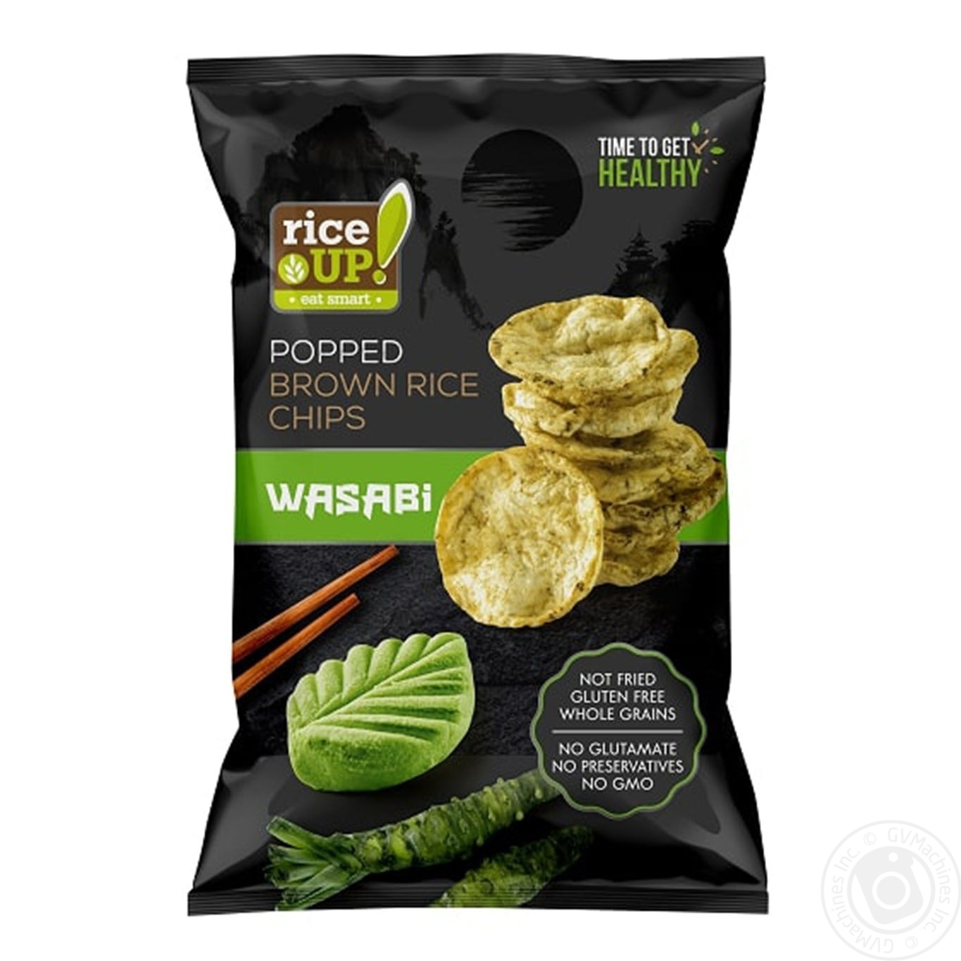 

Чіпси рисові RiceUp зі смаком васабі 60г х24
