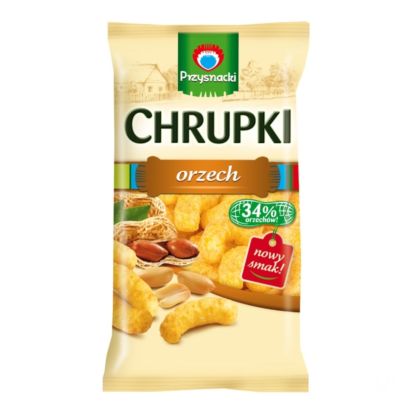 

Снеки Przysnacki кукурузные с арахисом 150г