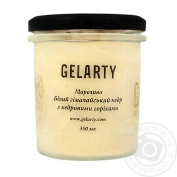 Gelarty White Himalayan Cedar Ice Cream with Pine Nuts 350ml - buy, prices for COSMOS - photo 1