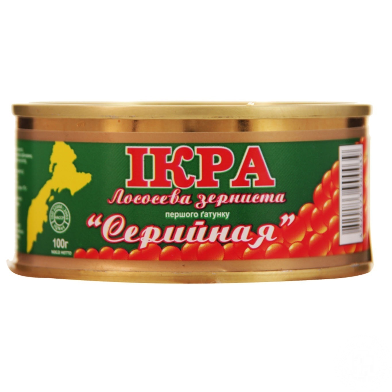 

Икра лососевая Серийная зернистая 100г