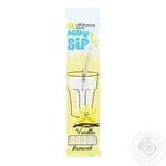 Соломинки ViteCer MilkySip для молока со вкусом ванили 5шт 6г