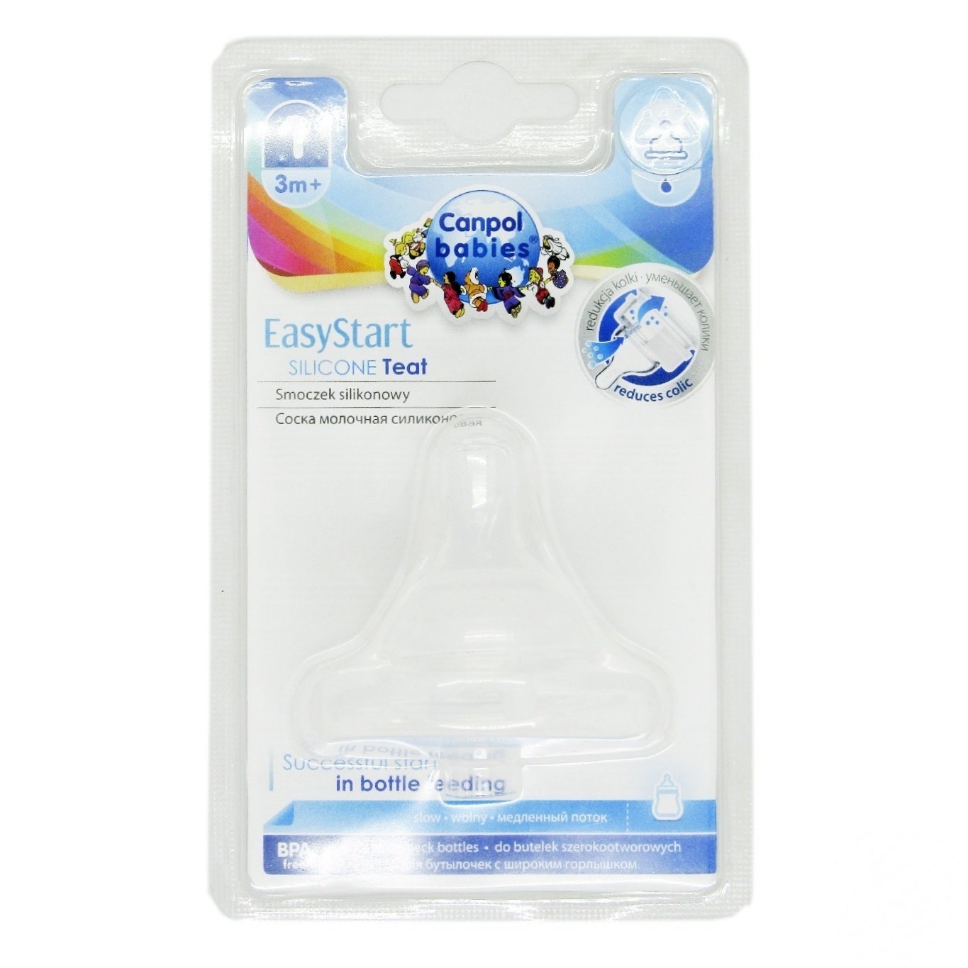 

Соска Canpol Babies EasyStart 21/720 3+мес для бутылочек с широким отверстием
