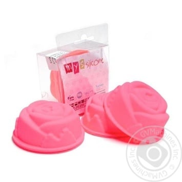 MYS Rose Silicone Cupcake Baking Dish 8cm 6pcs - buy, prices for COSMOS - photo 2