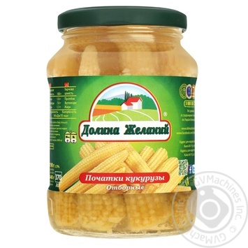 Dolina Zhelaniy Corn Cobs 340g - buy, prices for MegaMarket - photo 1