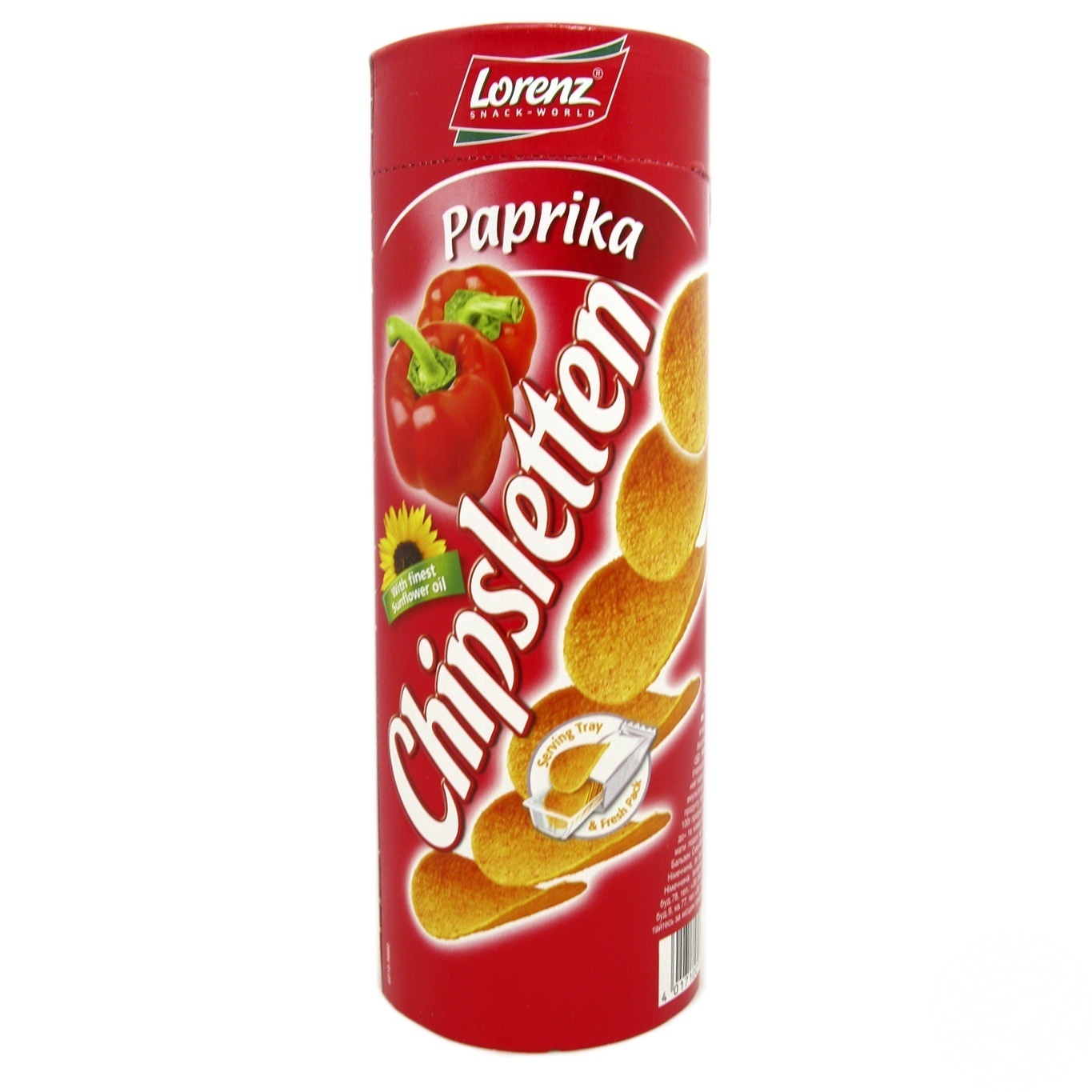 

Чипсы Лоренц Чипслеттен картофельные со вкусом паприки 100г Германия