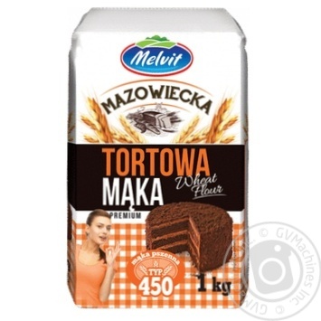 Melvit Cupcake Wheat Flour 1kg - buy, prices for NOVUS - photo 1