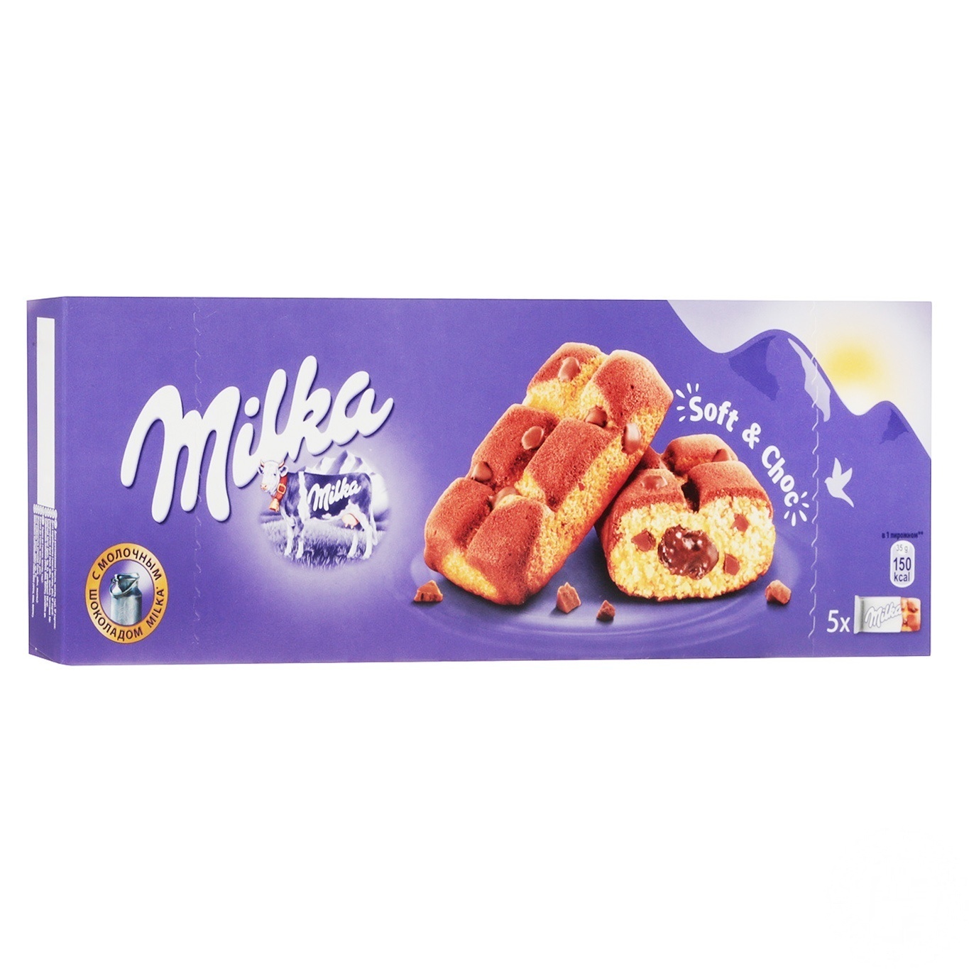 

Пирожное Milka бисквит с шоколадной начинкой 175г