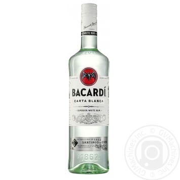 Ром Bacardi Carta Blanca 40% 0,5л - купить, цены на NOVUS - фото 1