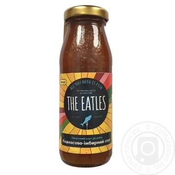 Соус із ананасу Confiture The Eatles з імбирем та гострим перцем 190мл - купити, ціни на - фото 1