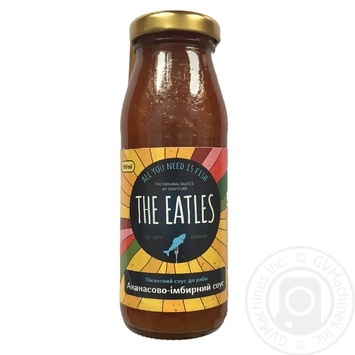 Confiture The Eatles Pineapple With Ginger And Spicy Pepper Sauce 190ml - buy, prices for NOVUS - photo 1