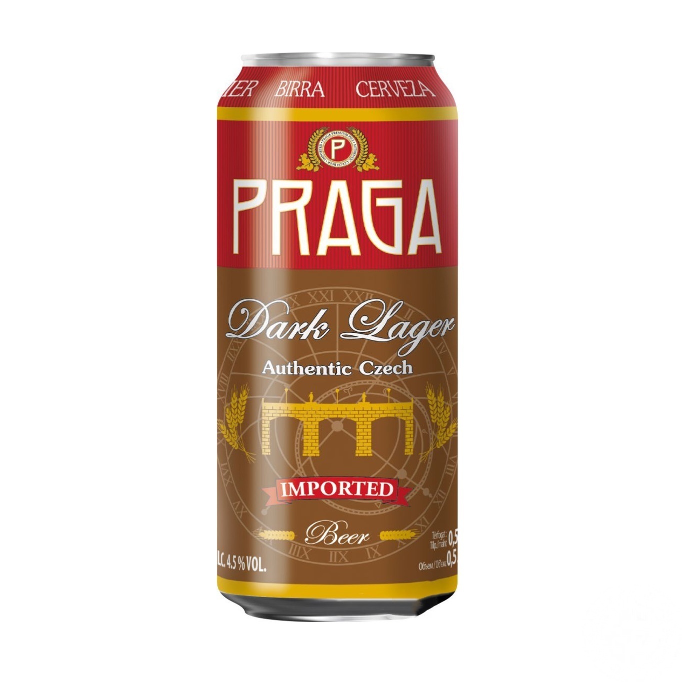 

Пиво Praga Dark Lager темное 4,5% 0,5л