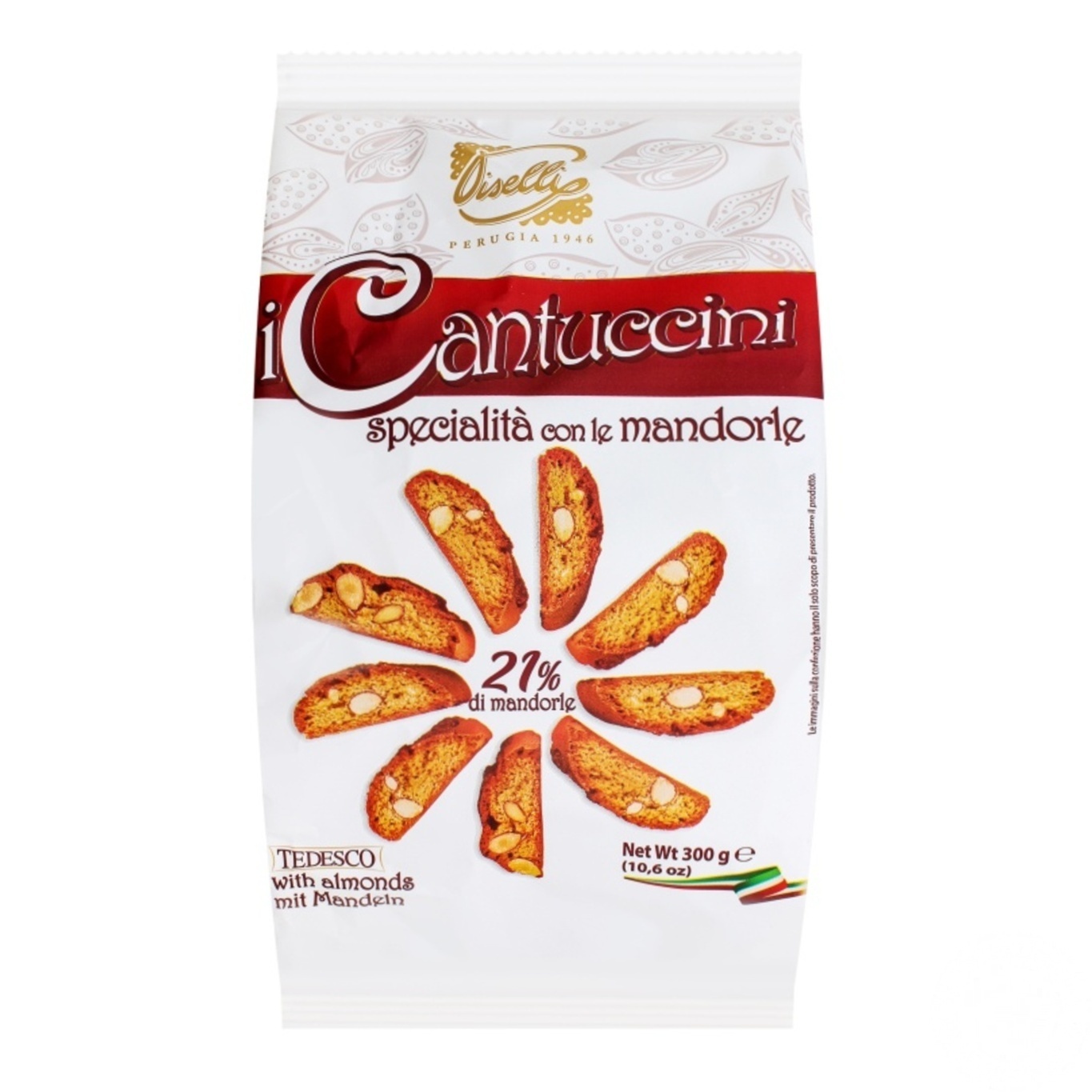 

Печенье Piselli Cantuccini с миндалем 300г