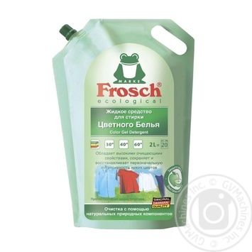 Гель для стирки Frosch Color 2л - купить, цены на Auchan - фото 2