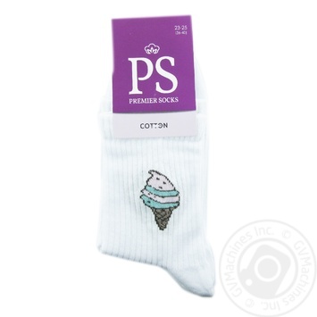 Premier Socks White Children's Socks 16-18s - buy, prices for Vostorg - photo 1