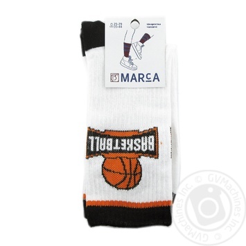 Marca Basketball White Men's Socks 25-29s - buy, prices for NOVUS - photo 1