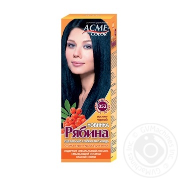 Краска для волос Acme Рябина 052 Иссиня черный - купить, цены на - фото 1