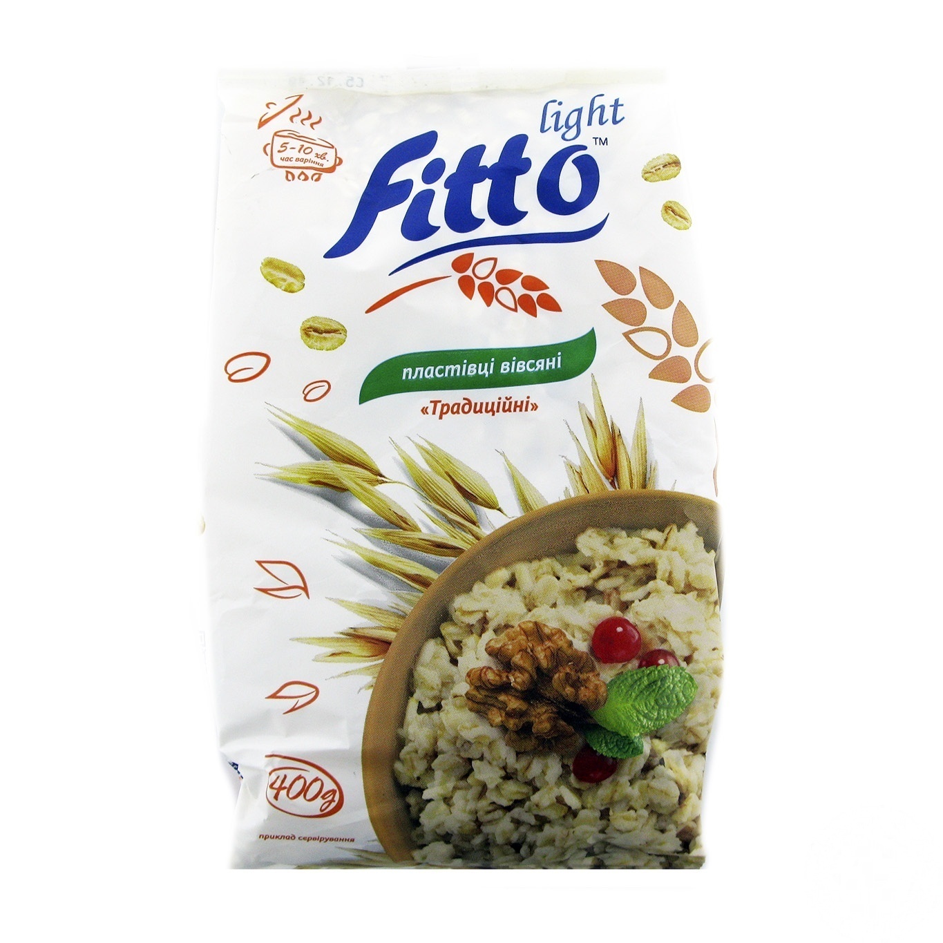 

Хлопья овсяные Fitto Light Традиционные 400г
