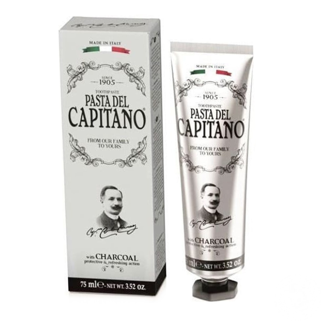 

Зубная паста Pasta Del Capitano 1905 с углем 75мл